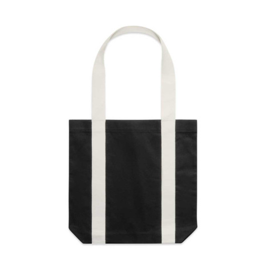 Harold Two Tone Tote Bags Black Cream